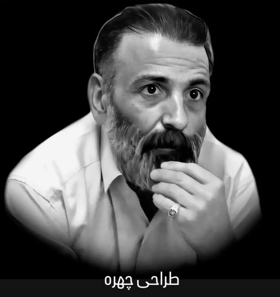 طراحی چهره برروی سنگ مزار